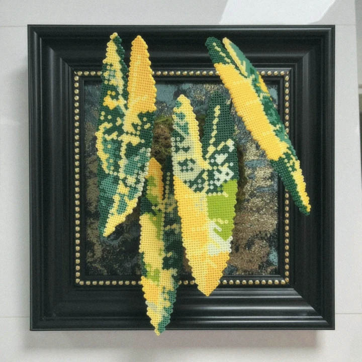 .𖥔 ݁ ˖LoopJelly𓂃.☘︎ ݁˖Pixel Plant Frames🍃Philodendron ‘Orange Marmalade’
