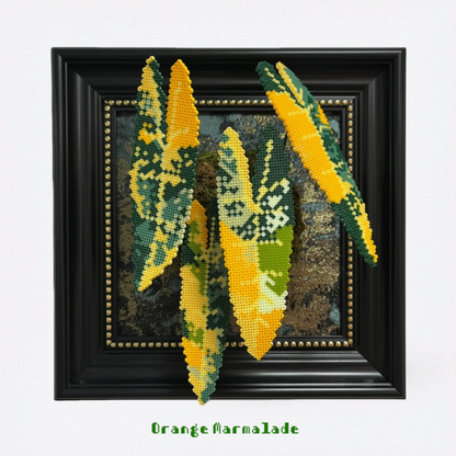 .𖥔 ݁ ˖LoopJelly𓂃.☘︎ ݁˖Pixel Plant Frames🍃Philodendron ‘Orange Marmalade’
