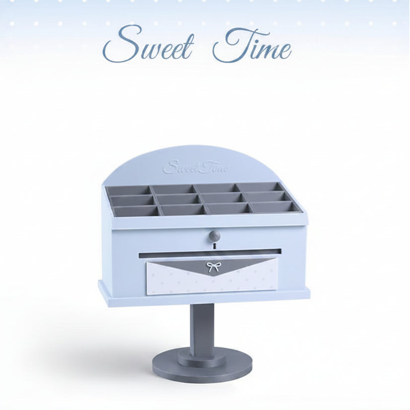 .𖥔 ݁ ˖LoopJelly𓂃.☘︎ ݁˖Sweet Time˖ Mailbox-Shaped Letter Fuse Bead Pen Holder