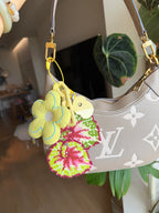 .𖥔 ݁ ˖LoopJelly𓂃.☘︎ ݁˖Pixel Leaves Keychain🌿Mixed Begonia Collection 🌈