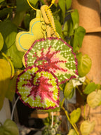 .𖥔 ݁ ˖LoopJelly𓂃.☘︎ ݁˖Pixel Leaves Keychain🌿Mixed Begonia Collection 🌈